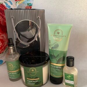 Bath & Body Works Aromatherapy Stress Relief Set Eucalyptus & Spearmint